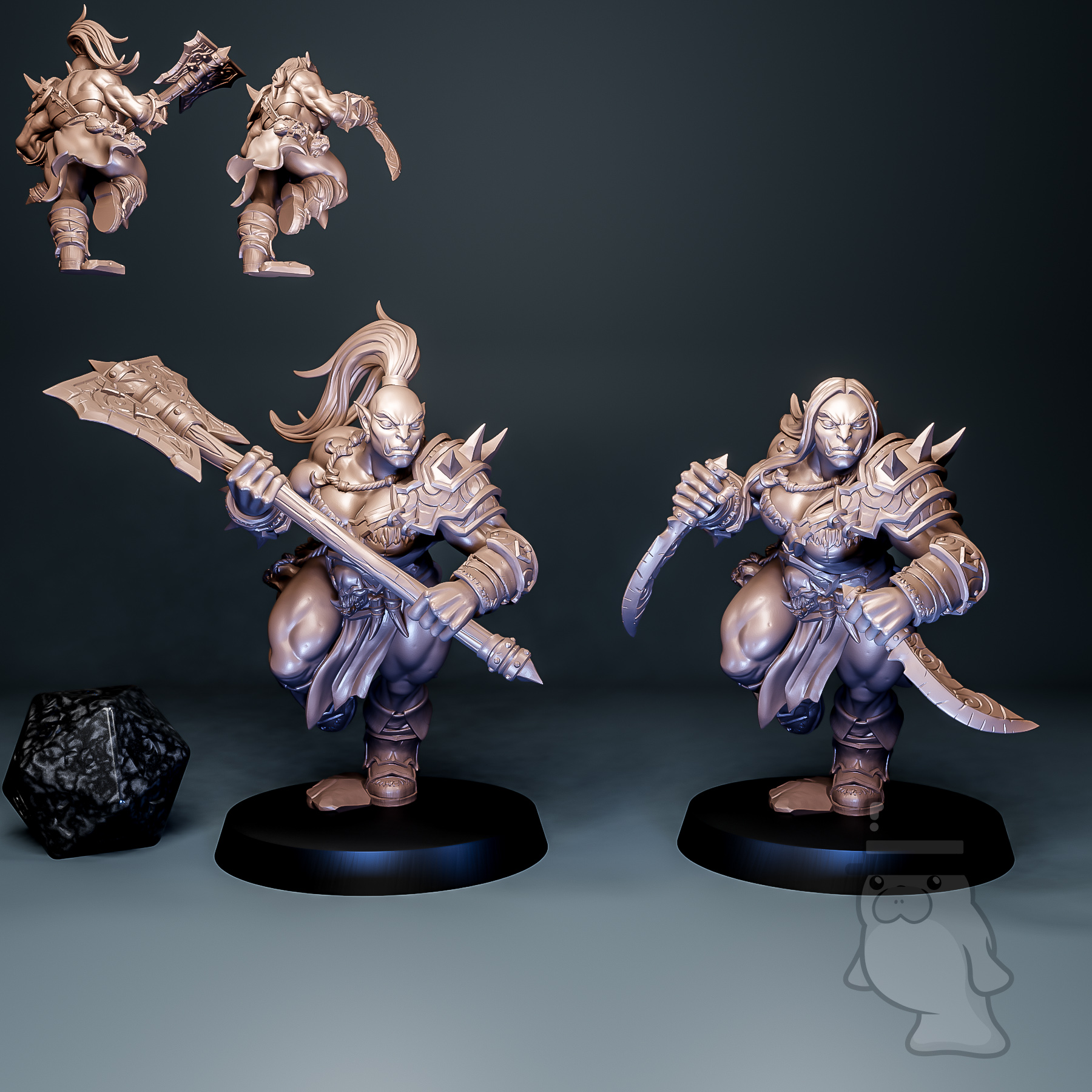Mountain Orc E - Blackcrag Orcs - Artisan Guild :: Mini Manatee